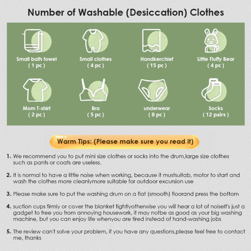 KiddieKlean™ - Compact Laundry Solution